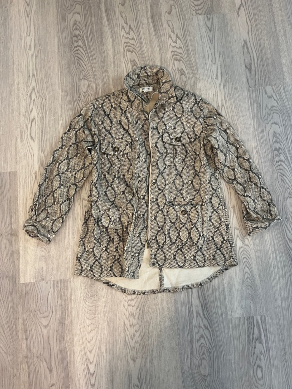 She + Sky Snake Print Jacket